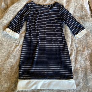 Striped Navy Shift Dress